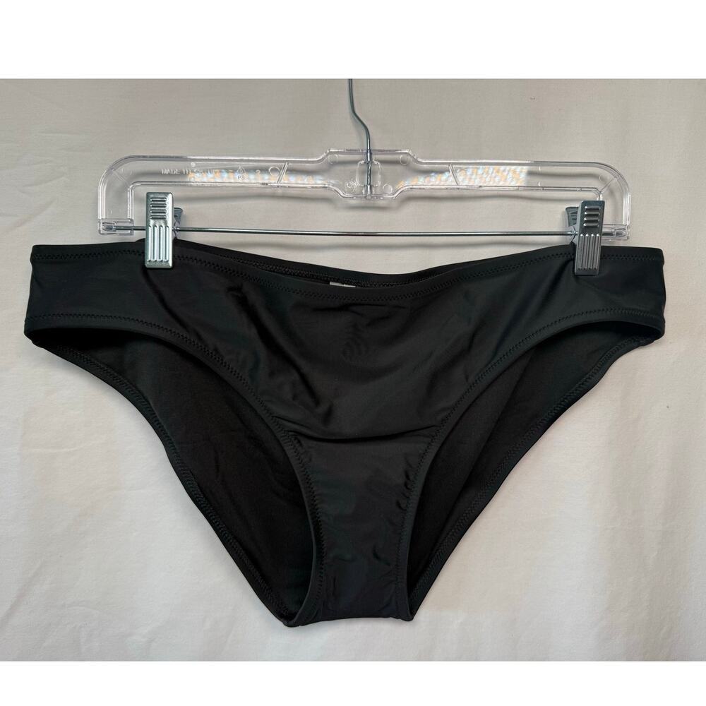 Madewell Classic Contrast Bikini Bottom, Black, Size XL - NEW with tags
